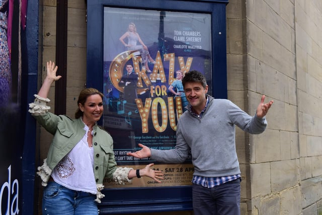Claire Sweeney, seen here with Tom Chambers, was starring in Crazy for You at the Sunderland Empire in 2018.
She was runner-up in the first series of Celebrity Big Brother.