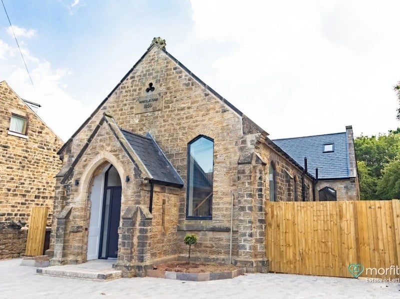 This converted chapel in Sheffield comes with a cinema room and indoor garden. (Photo courtesy of Zoopla)