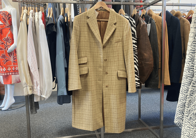 This long, wool coat from Burberry is available for £120 at The Boutique. It retails for at least £200. (Size: women's 14)