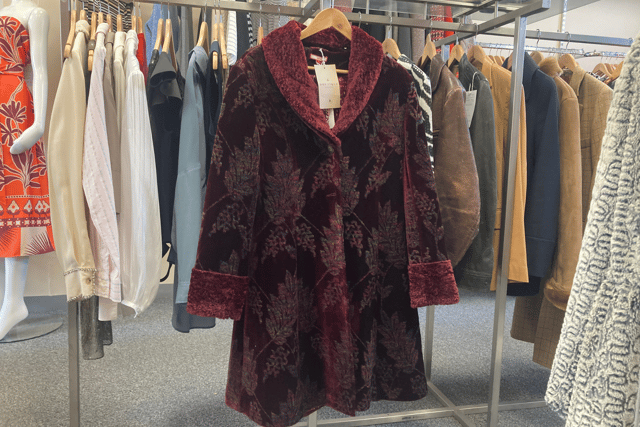This Joe Browns winter coat is brand new, and available for £85. The velvet jacket has a silky inner lining and fur cuffs and neckline. (Size: 16)
