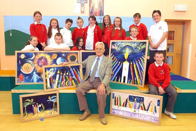 Local man Ken Clifford, 86, gave these fantastic paintings to St Paul's C of E Primary School, Ryhope in 2007.