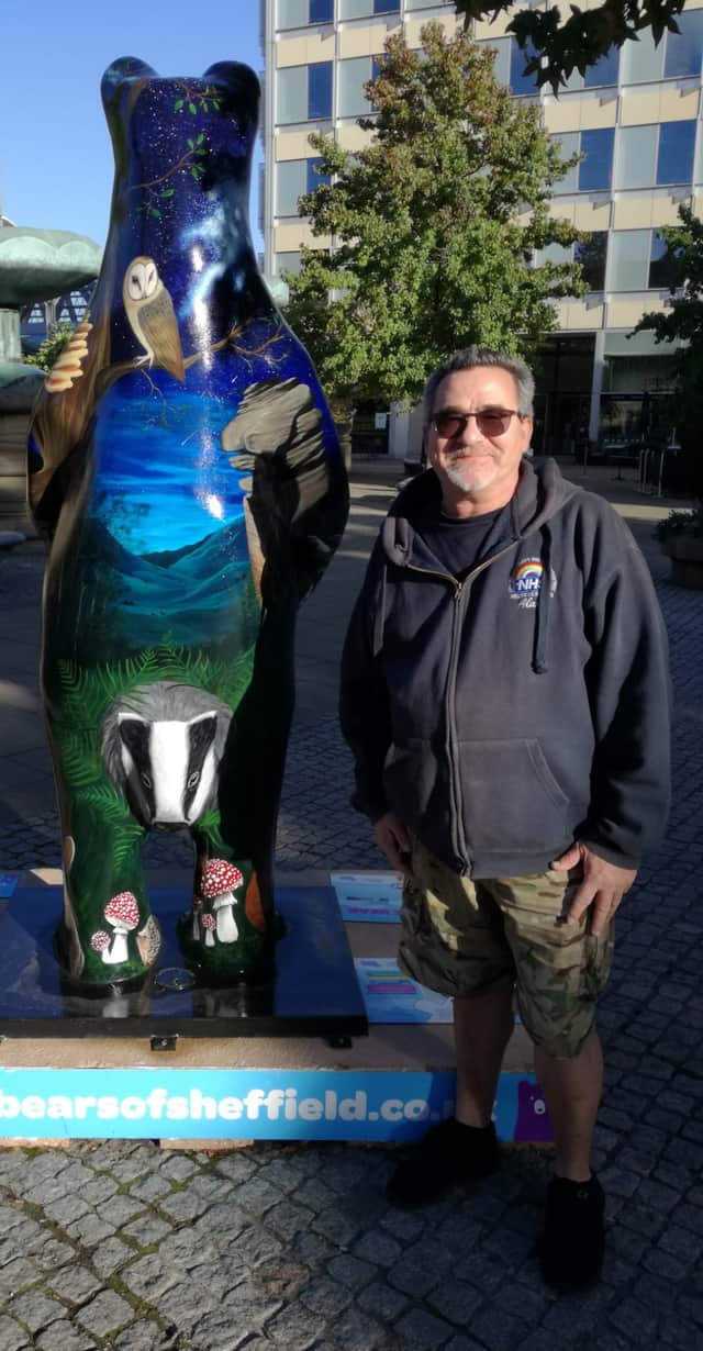 Alan's daughter, Emma Barnsley, was one of the artists for the Bears of Sheffield sculpture trail