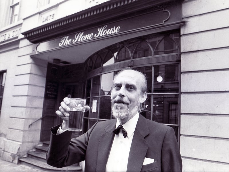 Alan Maxfield, manager of the Stone House Pub, on Church Street, Sheffield city centre, in June 1988