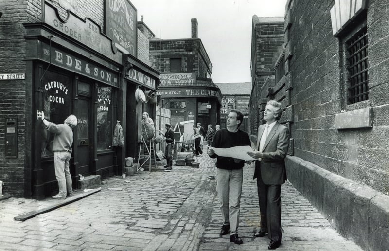 Filming of the television series 'The Shadow of the Noose' in Hillsborough in 1988