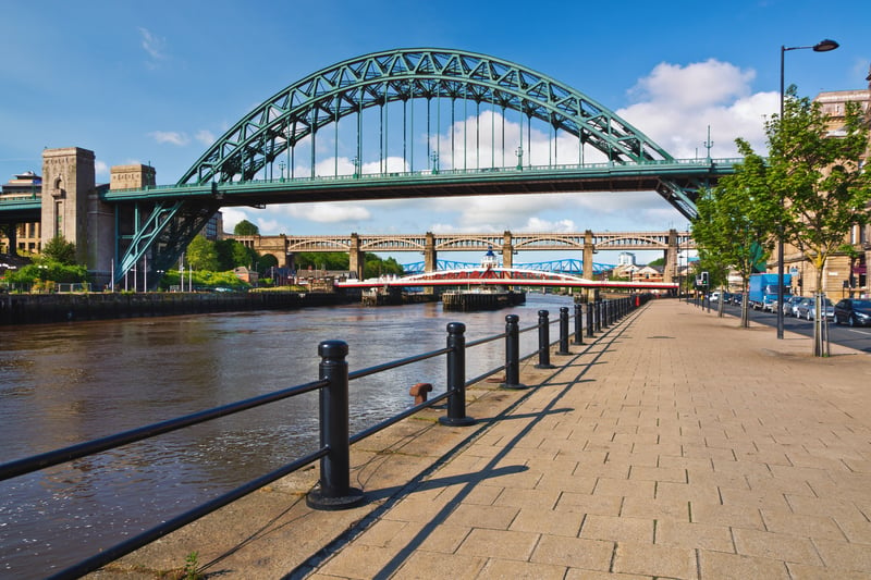 The city's Quayside is well known for its amazing sights of the bridges over the Tyne as well as a series of popular bars. The area has a 4.5 rating from 3,262 reviews. 