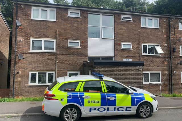 A large number of police were spotted in Abbey Lane, Sheffield, on August 14 in connection with a murder investigation centre on Fraser Drive (pictured).