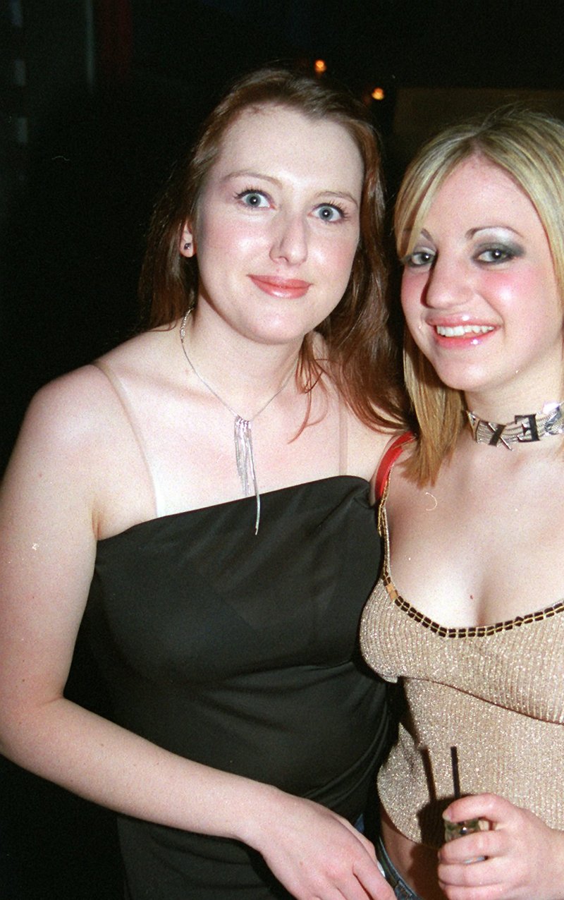 Victoria and Gail at Kingdom nightclub in Sheffield city centre in 2003