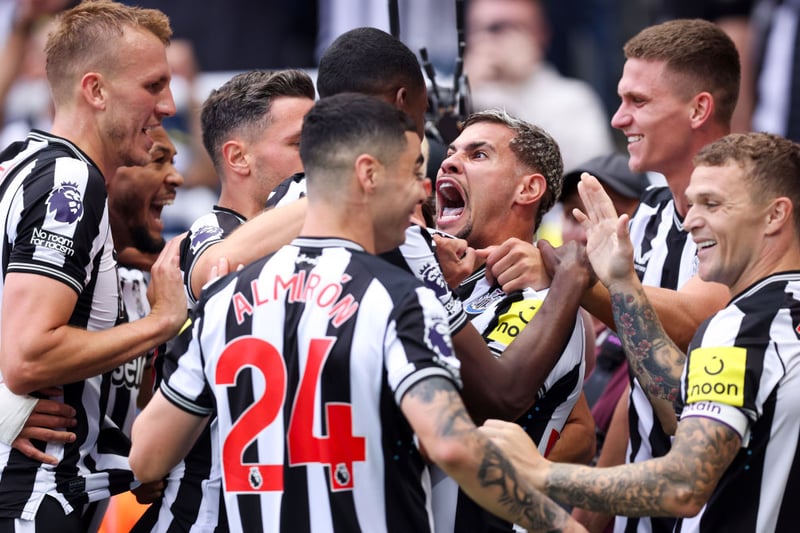 Newcastle United player ratings from the 5-1 win over Aston Villa. (Photo by George Wood/Getty Images)