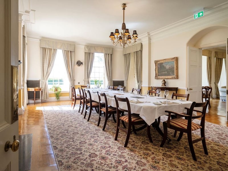 The dining room on the ground floor