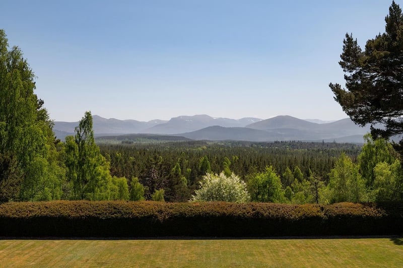 The site of Aultmore House enjoys outstanding views across Abernethy Forest to the Cairngorm mountains