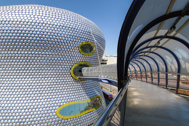Selfridges in Birmingham opened in 2003. The building was completed in 2003 at a cost of £60 million and designed by the architecture firm Future Systems.  (Photo - Jackie Davies - stock.adobe.com)