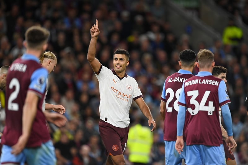 Manchester City’s Champions League hero Rodri continued his excellent form with a commanding midfield performance against Burnley.