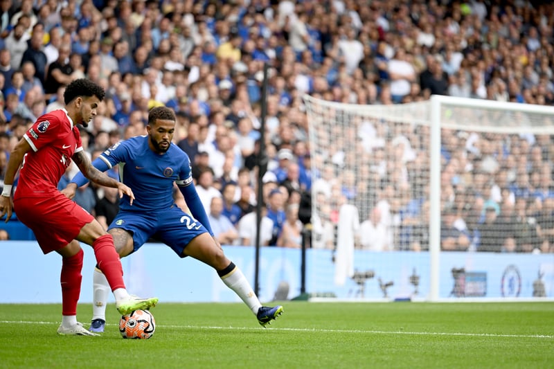 Reece James led by example in his first game as Chelsea captain and he was one of his team’s best performers in their 1-1 draw with Liverpool.  The England international was a key source of creativity at wing back and created chances for the likes of Nicolas Jackson and Raheem Sterling - in an encouraging start for Mauricio Pochettino’s men. (Getty Images)