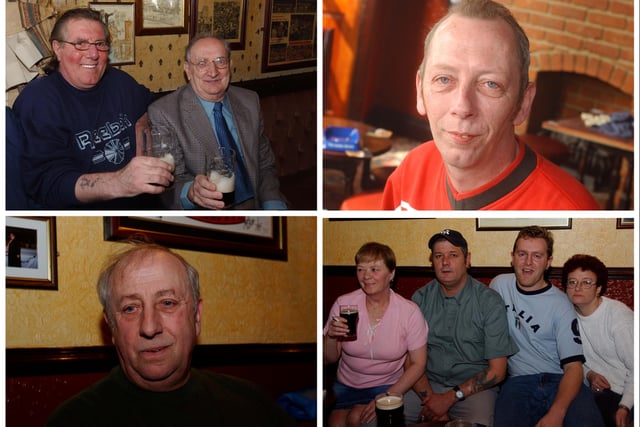 Back in time for this gallery of faces inside the pub in 2003, 2005 and 2007.