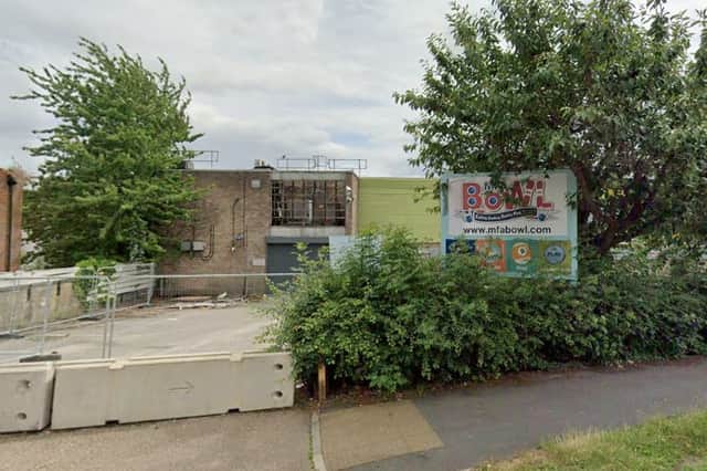 The MFA Bowl bowling alley on Sicey Avenue, Firth Park, Sheffield, closed in 2018 and the property has been empty ever since, but there are now proposals to transform it into a shopping or leisure complex. Picture: Google