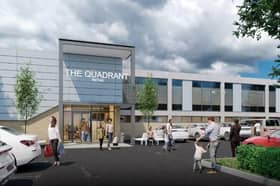 How the old MFA Bowl bowling alley on Sicey Avenue, in Firth Park, Sheffield, could look under proposals to transform it into a shopping or leisure complex. This image, showing the entrance on North Quadrant is  is for indicative purposes only. Picture: Eddisons