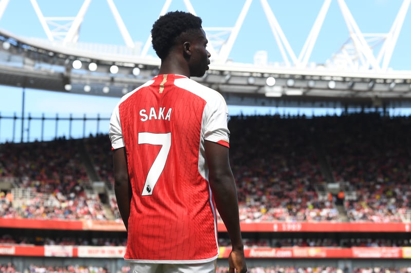 Most valuable player: Bukayo Saka - £102.6 million