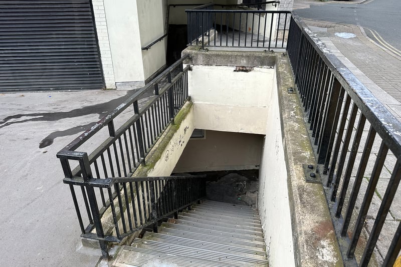 The stairway below near Canon Street has been cleaned up of graffiti - but some has returned.