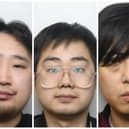 Three man have been jailed over a brutal assault at the Showcase KTV karaoke bar on John Street, Sheffield; Pictured left to right are Li Jia, Ji Shuaida, and Kevin Dou, who were jailed at Sheffield Crown Court. Picture: South Yorkshire Police