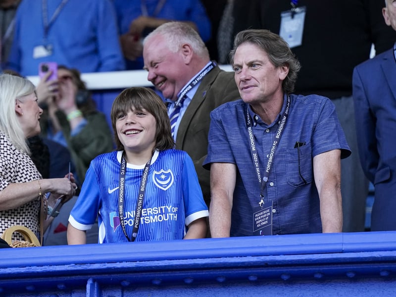Portsmouth fans inside of Fratton Park ahead of kick-off.