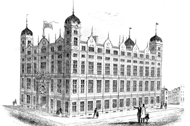 The Liverpool Sailors’ Home, Canning Place, was opened in 1850. It provided accommodation for visiting sailors but was closed in 1969 and later demolished.