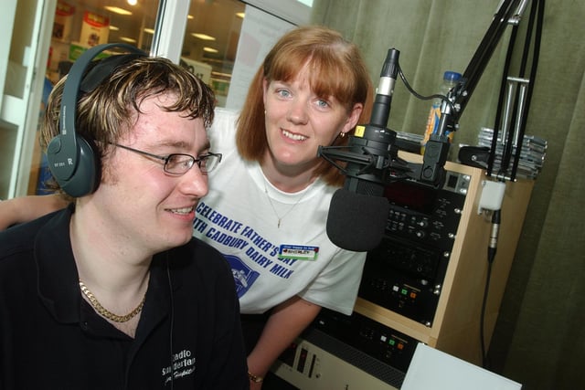 Anthony Usher and Shirley Herbertson, from Asda, were pictured during a 24-hour radio broadcast at the Leechmere store.
The charity hospital radio broadcast was held in 2005.