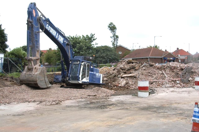 The remains of the Prospect pub after it was demolished in 2008.