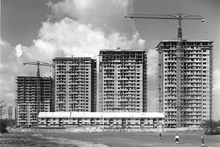 The Tarfside Oval were another group of Southside blocks in Mosspark - they look identical to the Ibroxholm Oval high flats just a few miles down the road. Built in 1969, the towers had over 400 flats and maisonettes between them -  they were demolished in 2015.