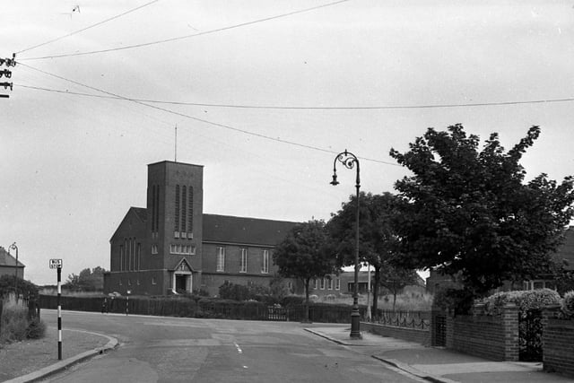 St Nicholas Church in Silksworth Lane in 1955.
