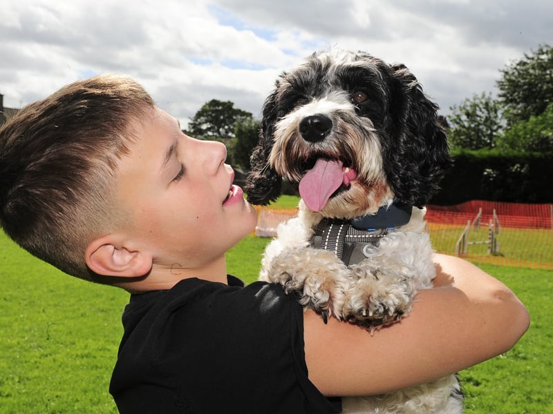 Luca Traviato and his dog Marley who won the Young Handler aged 6-10 contest