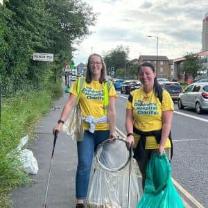The mums filled 146 bin bags in their 24-hour litter picking marathon
