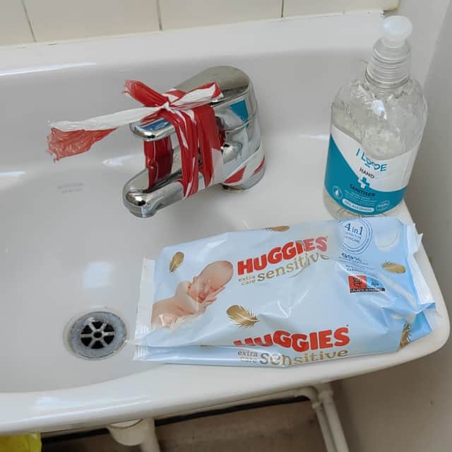 Staff have reportedly been told to use baby wipes and bottled water to wash residents in the dementia unit.