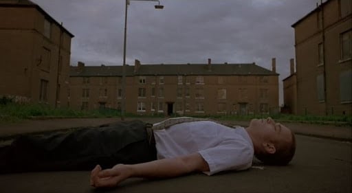 The street that Swanney, played by Peter Mullan, lived on was in Possilpark. The conspicuously Glasgow setting can be seen when a taxi is called for Renton.