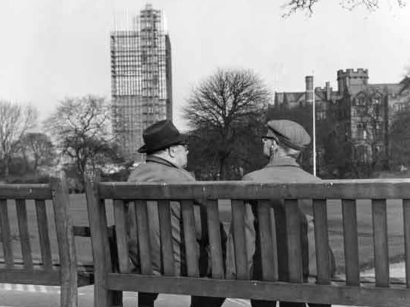 The University of Sheffield Arts Tower under construction in 1965, as viewed from Weston Park. Photo: Picture Sheffield/Sheffield Newspapers