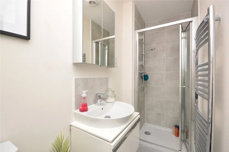 The ensuite features a shower.