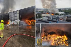 Photos shared with The Star and taken by our reporter, David Walsh, have shown the extent of a large blaze in Attercliffe, Sheffield.