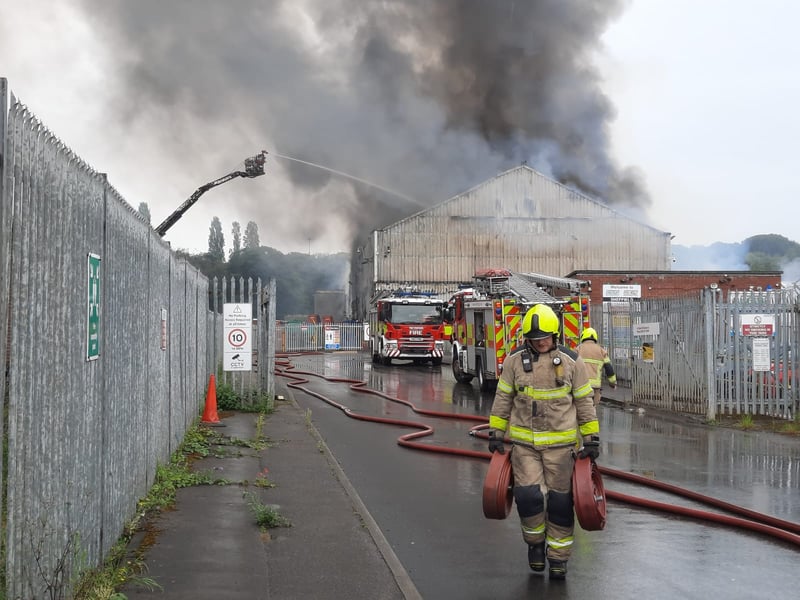 At least three fire engines have been at the scene assisting crews in extinguishing the flames. Photo: David Walsh, National World