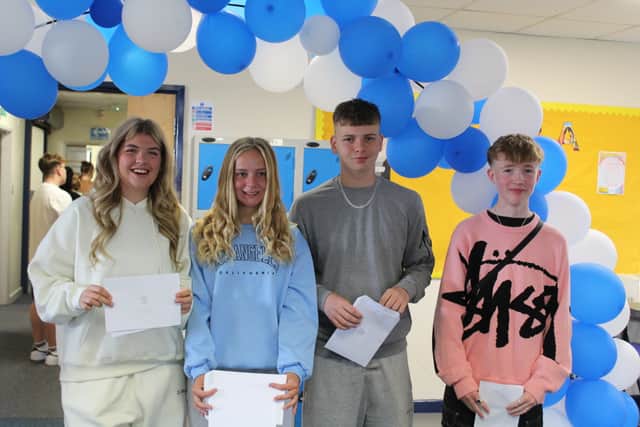 Celebrations are underway at Friesland School, part of The Two Counties Trust, as students collect their GCSE grades today.
