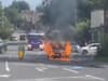 Sheffield fire: Video shows dramatic moment car bursts into flames on Darnall Road