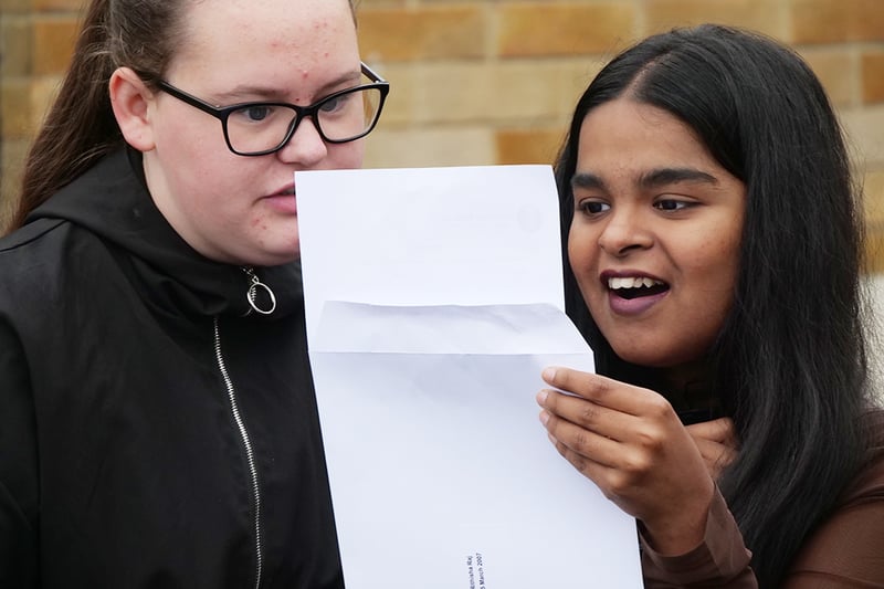 A Southmoor Academy student discovers what she has got in her GCSE results.