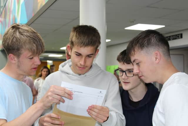Every school that contacted The Star on GCSE results day 2023 (August 24) had success stories - but few shared their full statistics. This photo shows students at Westfield School