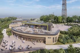 Skyline Swansea is set to have a cable car, chair lift, zip wires, tobogganing, mountain bike run and restaurant. Pix: aad architects