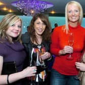 Lisa Staniforth, Kayleigh Bisgrove, Melinda Gore and Lucy Bishop at the Walnut Club Champagne Bar and Grill in Sheffield