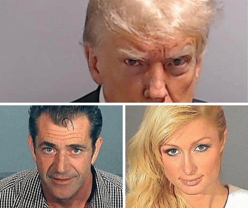 Here are 10 celebrity mugshots. Cr: Getty Images