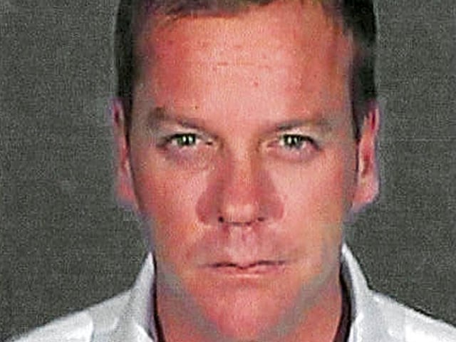 The Lost Boys actor was arrested 2007 in Glendale City, California. Sutherland, 40, reported to the facility to serve a 48-day sentence after pleading guilty to a second drunk driving offence.