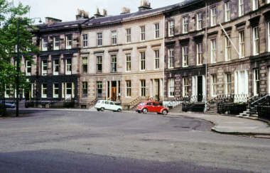 Park Circus remains one of Glasgow’s most exclusive areas to live with it being pictured here in 1974. 