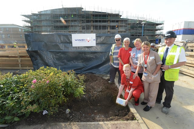 A time capsule containing memorabilia from the children's wards at Sunderland Royal Hospital was buried in the grounds of the new multi-storey car park in 2014.