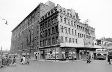 The top of Renfield Street with The Apollo pictured in 1975 with acts such as Wings, The Who and the Sensational Alex Harvey band playing the venue that year. 
