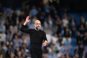 Manchester City manager Pep Guardiola will miss the match against Sheffield United. Getty 