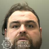 Benjamin Brightmore, pictured, from Sheffield, was jailed for the false imprisonment of a pensioner in South Wales.